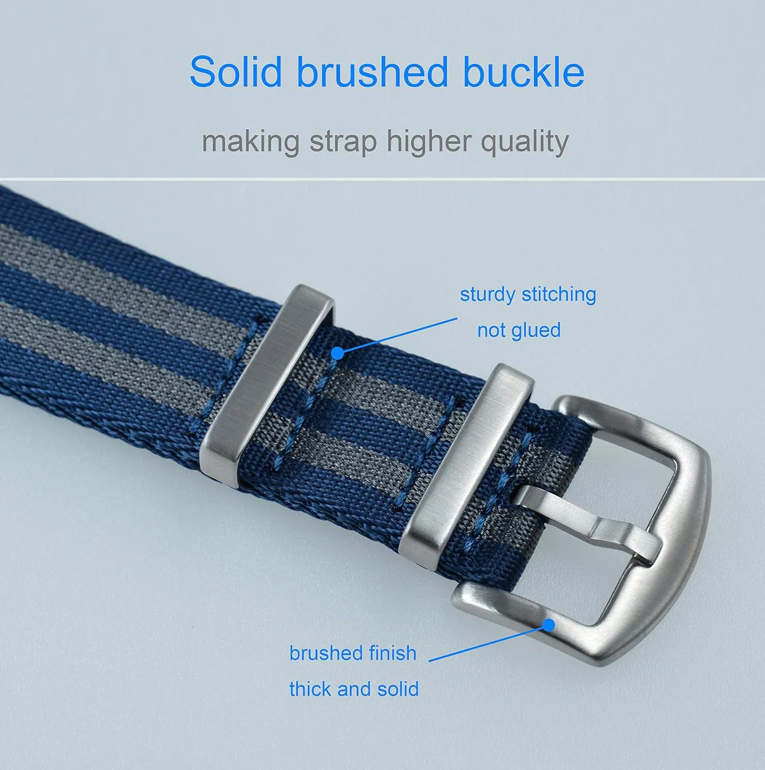 matrix wagon notorious convenience lunch Buckle 18mm 20mm 22mm 24mm Nylon Watch Band Replacement Brushed 