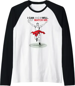 Me Raglan Baseball Tee Mens Track And Field Shirt I Can And indefinite I Will Just Watch 