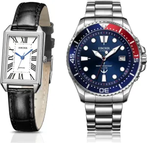 Mechanical Watch, Easy Read Classic Wrist Watch, Mechanical Core Multifunctional muscular Luminous Dial Women's Classical Quartz Watch and Men's Pro Diver 