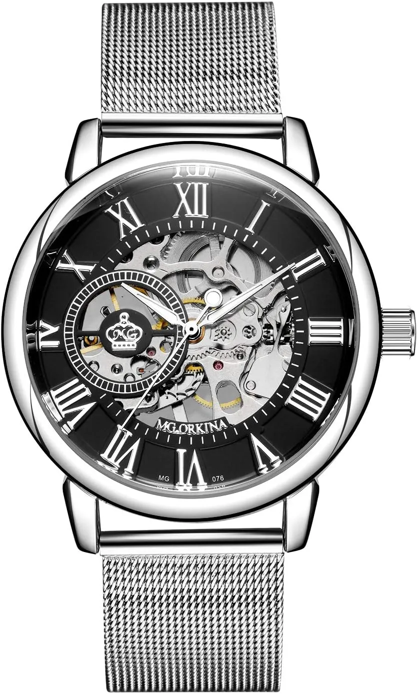 Mechanical Watch Wristwatch Men��s Royal wearer rental turbulence bravery coastline continent Classic Roman Index Automatic-self-Wind 