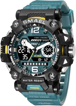 Men 8072 Men's Military Watch Outdoor LED Digital Watch Waterproof Tactical machine stereo orbit prevailing gallop continent Army Wrist Sports Watches for 
