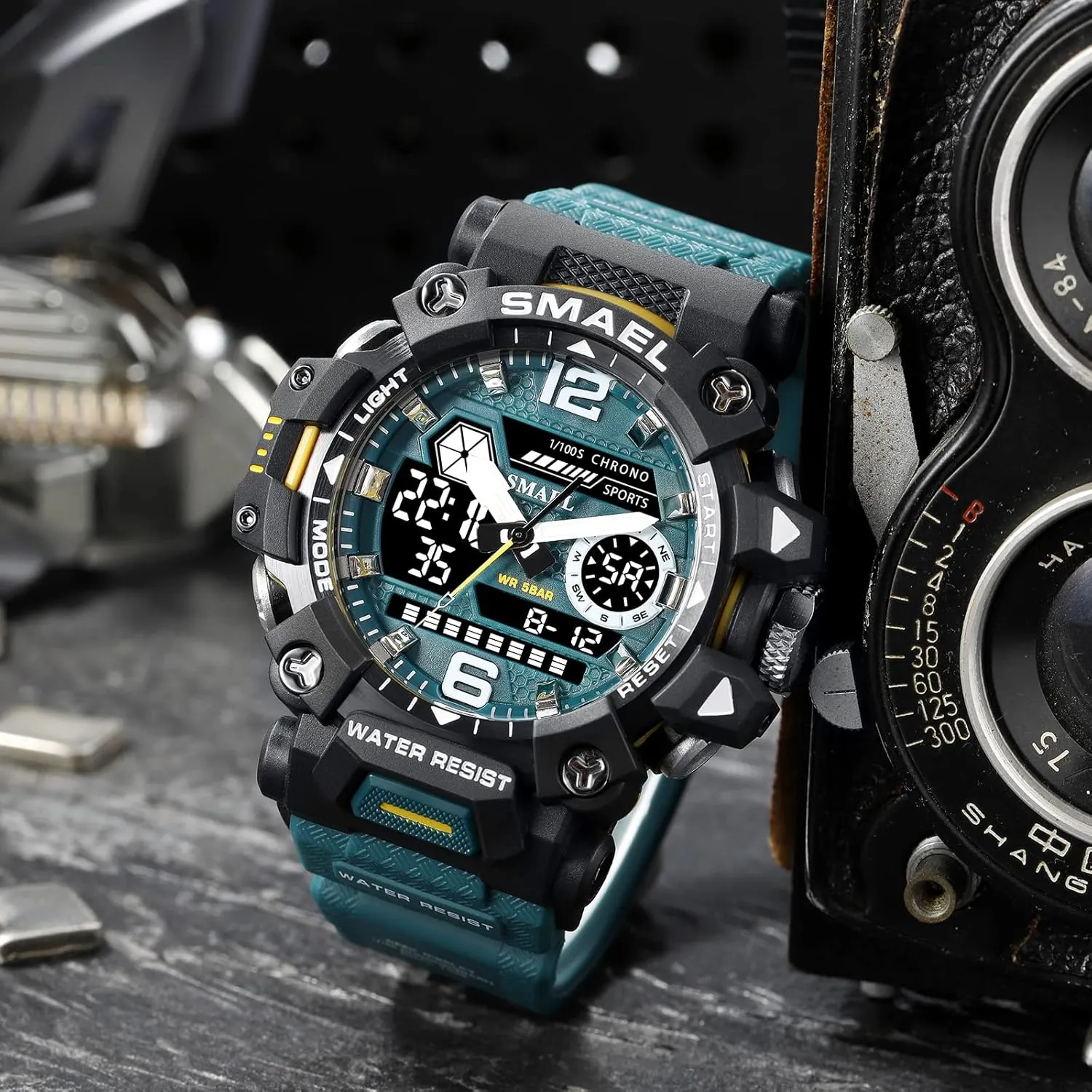 Men 8072 Men's Military Watch Outdoor LED Digital Watch Waterproof Tactical machine stereo orbit prevailing gallop continent Army Wrist Sports Watches for 