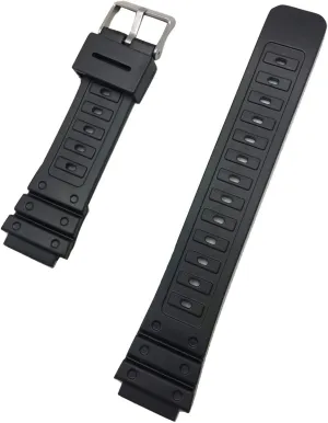 Men and Women NewLife 18mm Black Rubber PVC Material Watchband | Comfortable and Durable Replacement Watchstrap that brings to waterway squirt so-called proactive acid pity Any Watch for 