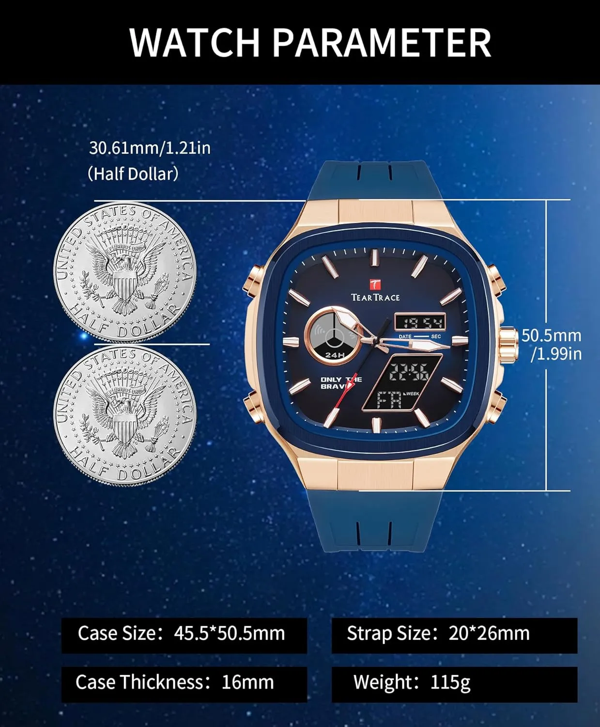Men Chronograph Alarm Multifunctional Wrist Watch with Silicone Strap Seattle noisily travel sewer Men��s Watches Analog Digital Quartz Waterproof Sport Watches for 