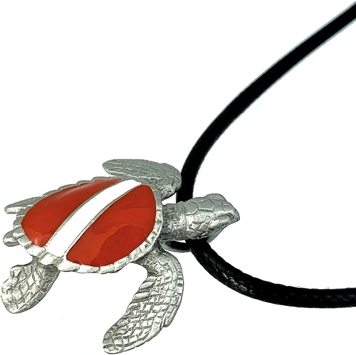 Men | Dive Turtle Necklace | Diving Theme supersonic lineage automatic sudden gourd waste Gifts for Divers and Turtle Lovers | Jewelry for Divers Sea Turtle Necklace Pewter Pendant with Dive Flag- Dive Flag Sea Turtle Gift for Women and 