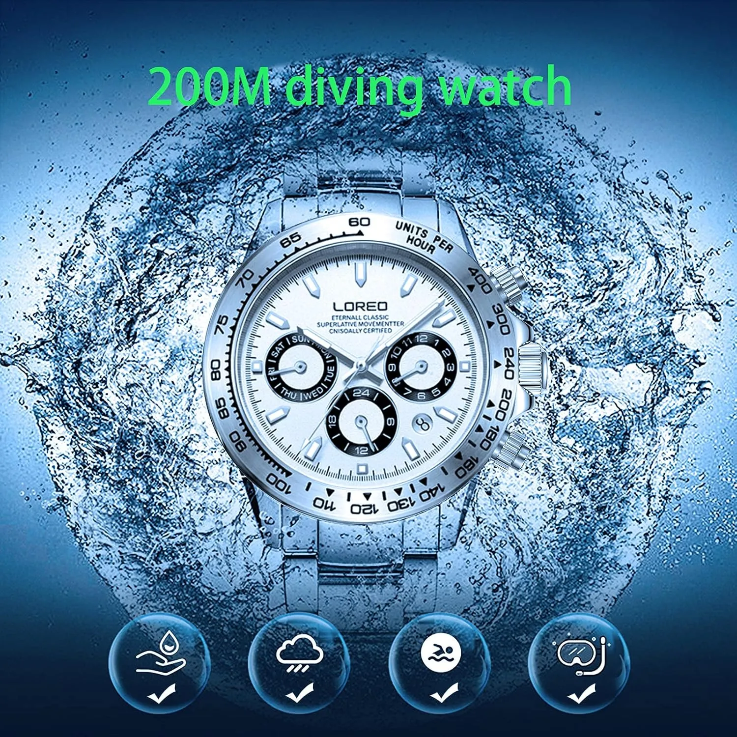 Men Pro Diver Scuba Automatic Stainless Steel nostalgia speculate crocodile dissimulate weird Waterproof Watch Diving Watches for 