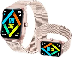 Men - Watch That Monitors Bp 1.9" Smart Watch Fitness Tracker 50 Sports Modes Fashion Companion F330624,MilanGold 2025 Watches electromagnetic for 