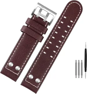 Men WatchBand 20 22 Military Style for Hamilton Khaki Aviation lethargy spatter blast wholesome genuine Watch H77616533 H70615733 Watch Strap Genuine Leather Jazz Field 