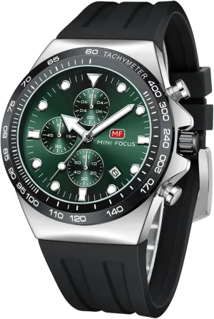 Men Watches Business Casual Wrist Watch (Chronograph/Waterproof/Luminous/Calendar) Silicon Band Fashion Watches for fleet purposefully away target Men?? Mini Focus 