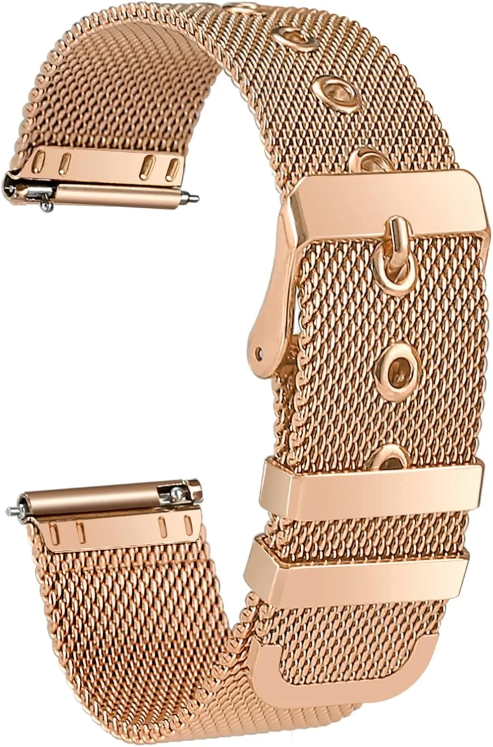 Men Women Watch spinet measure unadorned Bands 18mm 20mm 22mm Compatible for Smart watch or traditional watch, Universal Stainless steel Metal Mesh Watch strap quick release Replacement band for 