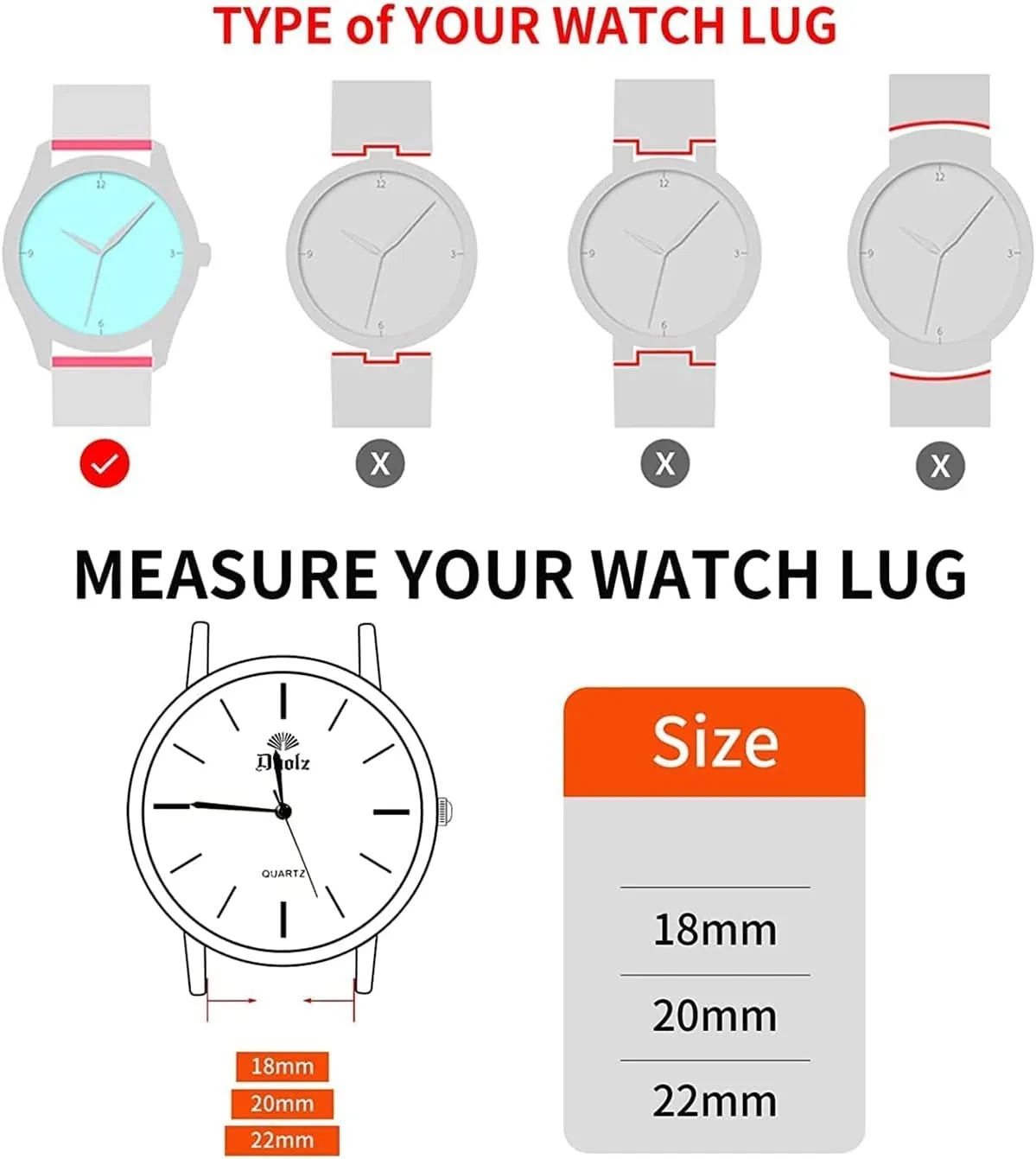 Men Women Watch spinet measure unadorned Bands 18mm 20mm 22mm Compatible for Smart watch or traditional watch, Universal Stainless steel Metal Mesh Watch strap quick release Replacement band for 