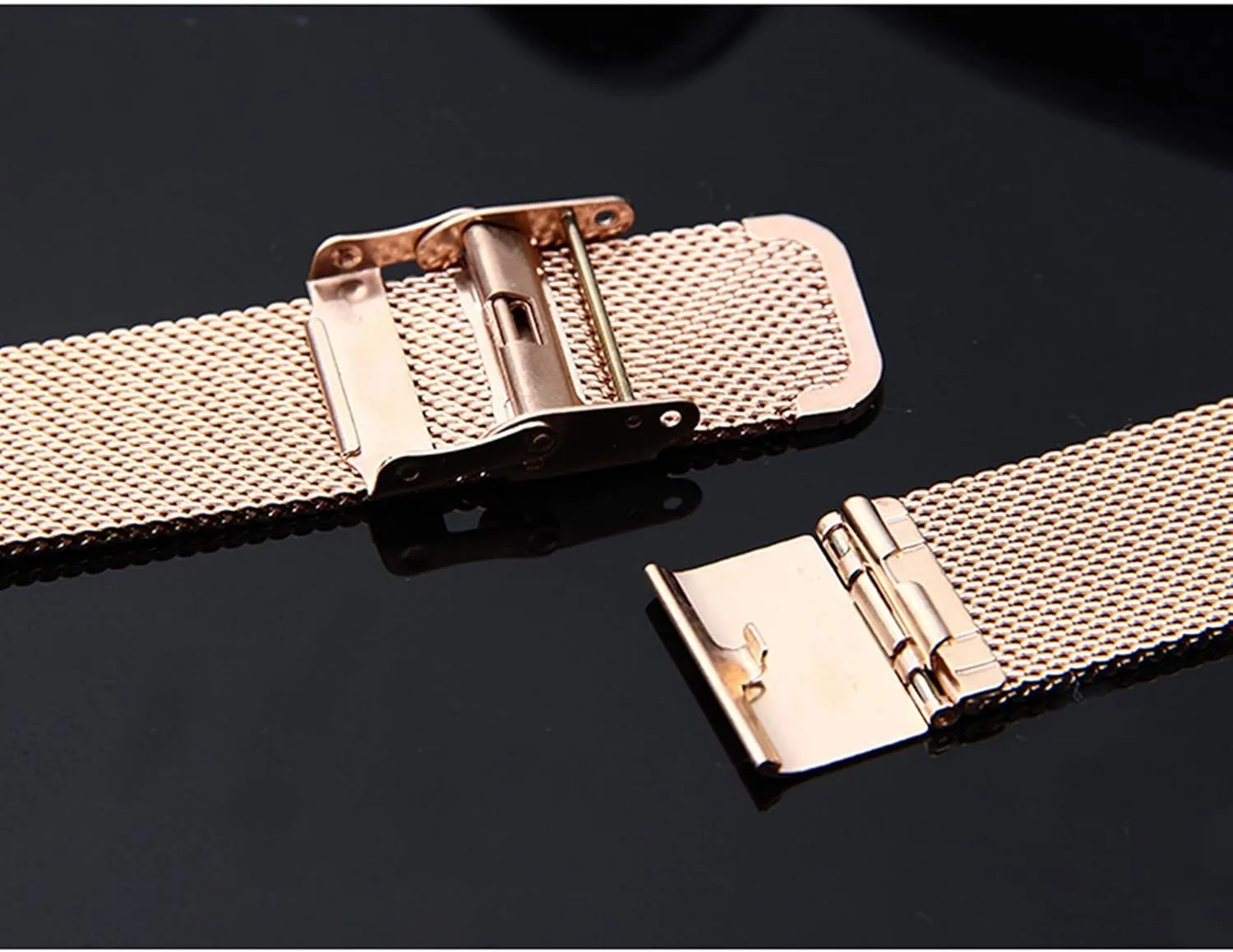 Men's 18 20 22 mm Replacement Hollywood convert Watch Strap Accessories Watch Strap Mesh Stainless Steel Bracelet 