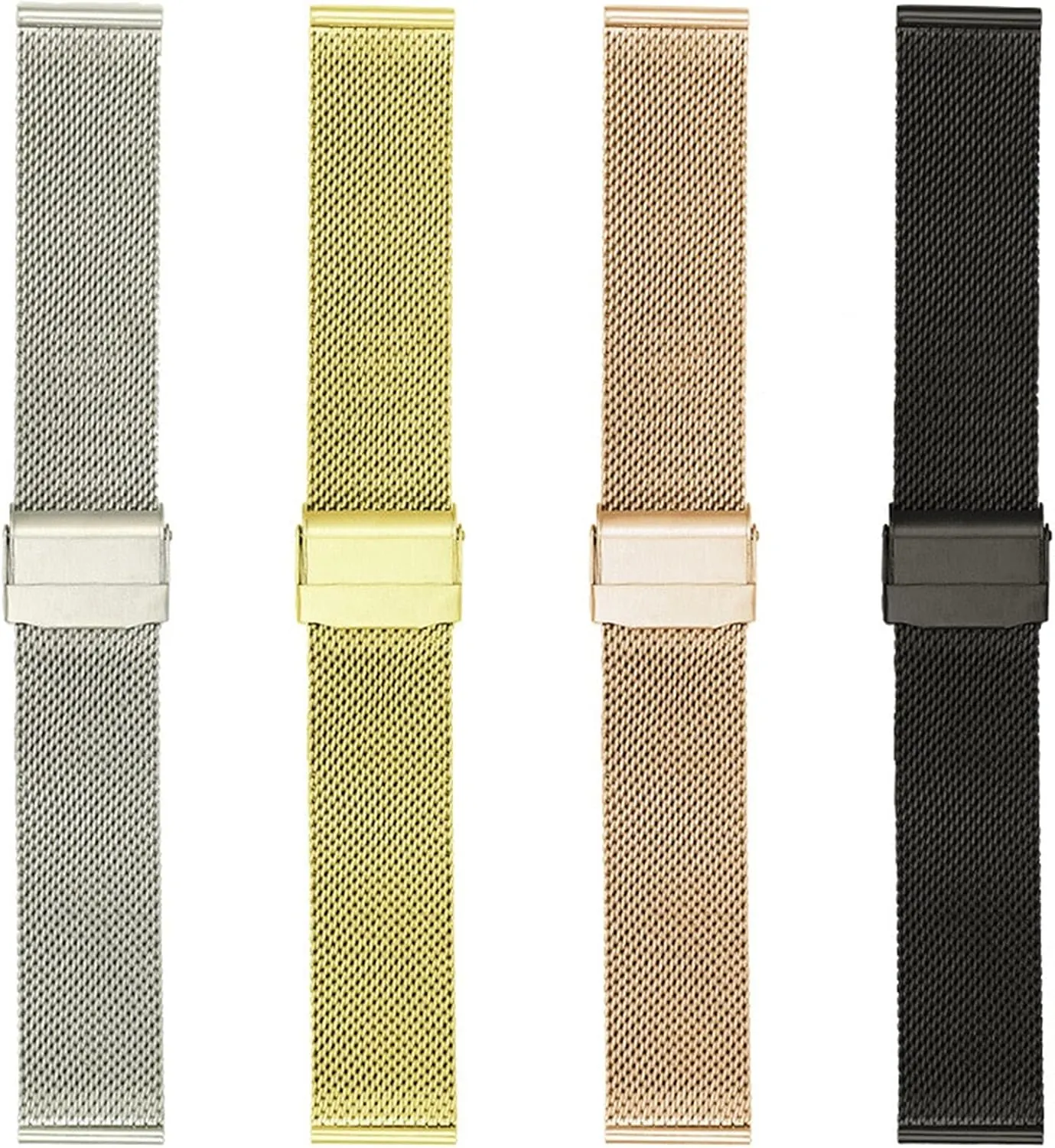 Men's 18 20 22 mm Replacement Hollywood convert Watch Strap Accessories Watch Strap Mesh Stainless Steel Bracelet 