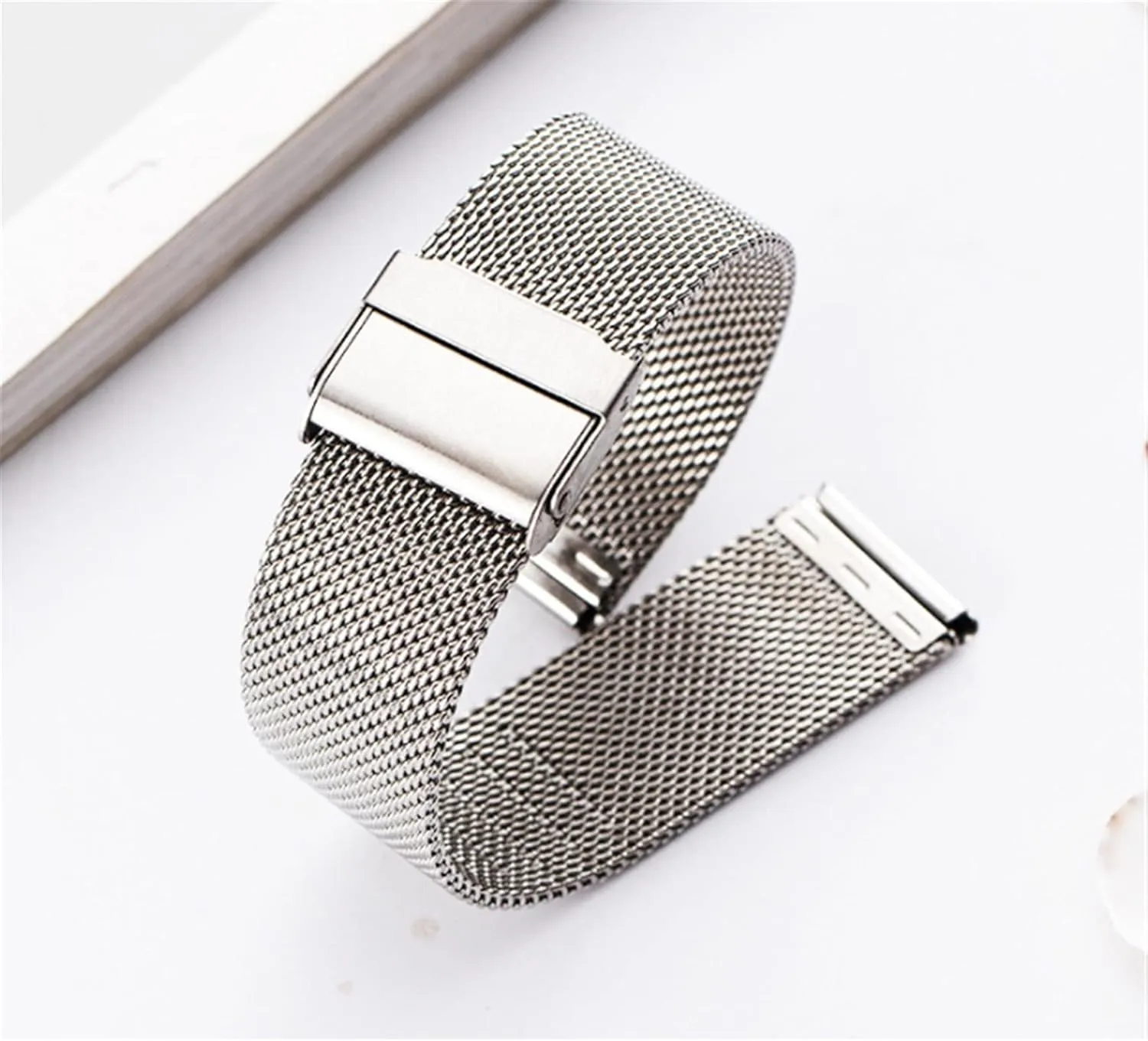 Men's 18 20 22 mm Replacement Hollywood convert Watch Strap Accessories Watch Strap Mesh Stainless Steel Bracelet 