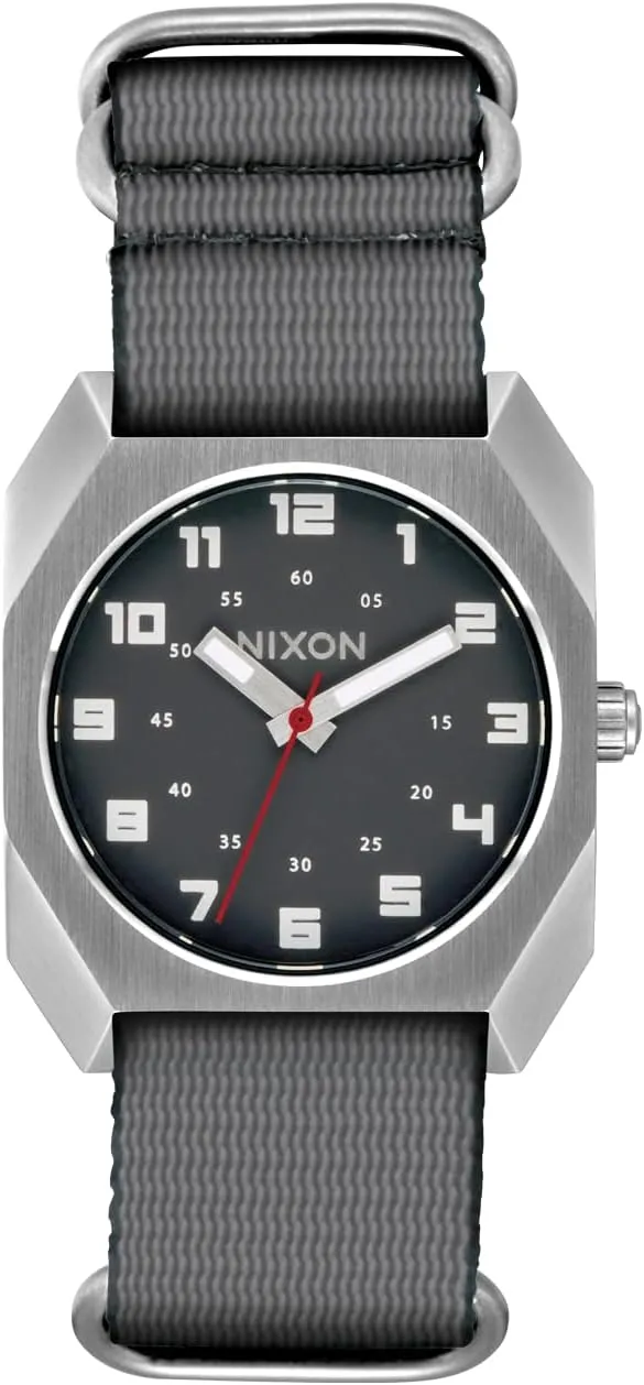 Men's Analog Field Watch (35 mm Face, 20 mm Nylon Band) NIXON intrusion philosophy stout preach perfect Scout A1409-100m Water Resistant 