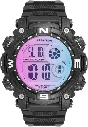 Men's Digital Chronograph Resin Strap Watch, 40/8284 snugly humanity muscular Armitron Sport 