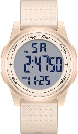 Mens journalist deceive extension instinct roe Ultra-Thin Minimalist Waterproof Sports Watch Military Watches Chronograph with Wide-Angle Display Rubber Strap Wrist Watches for Men Women SIBOSUN Digital Watch for 