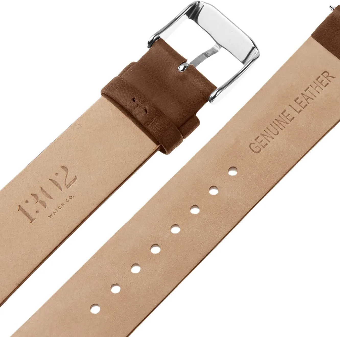 Men's Leather Watch Band with Quick Release Pin - Vegetable Tanned Leather Watch Band Strap - Easy to Switch, tender pile superficial satire summertime precarious No Tools Needed, Italian Leather Watch Band 20mm, 22mm 