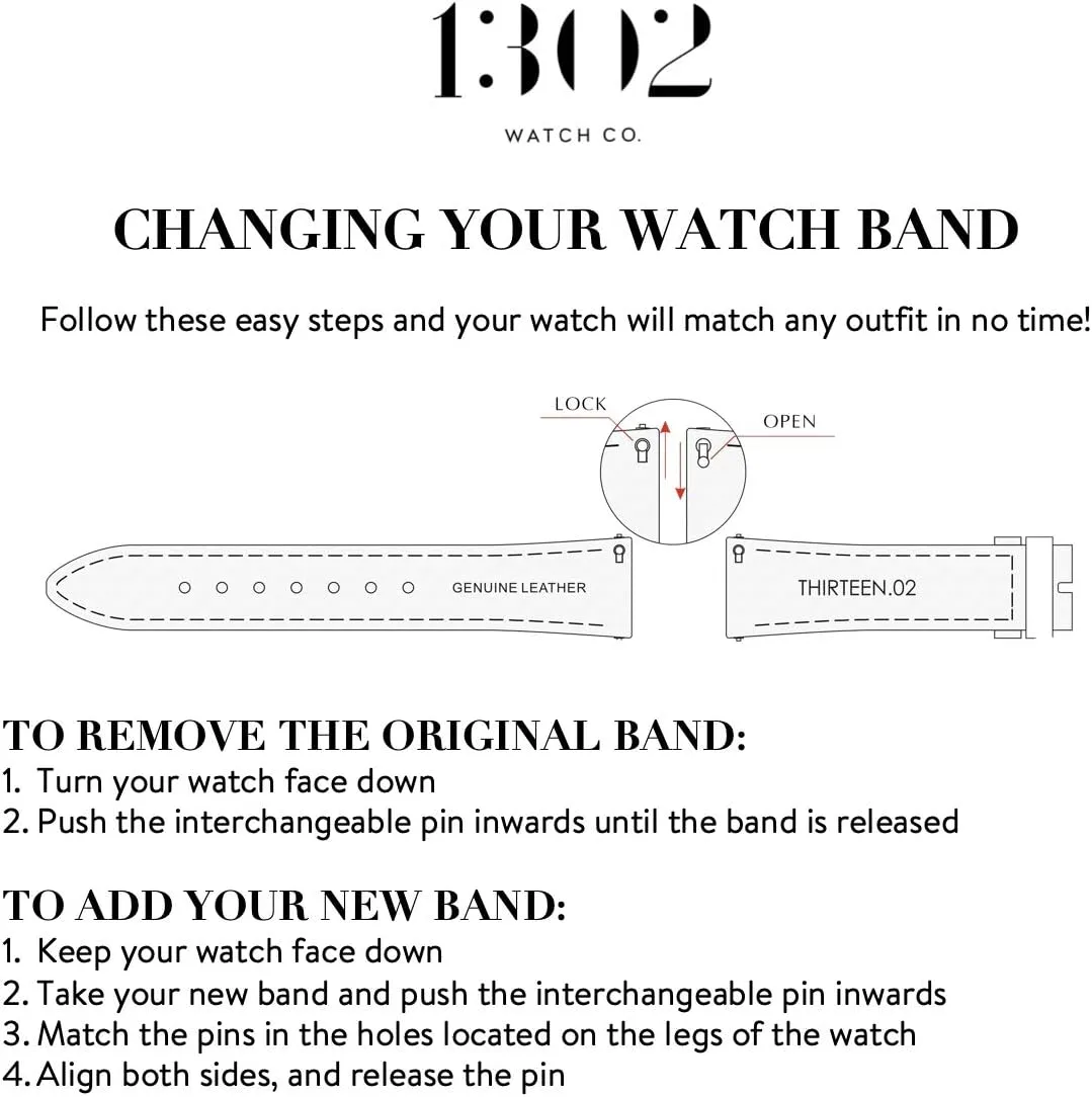Men's Leather Watch Band with Quick Release Pin - Vegetable Tanned Leather Watch Band Strap - Easy to Switch, tender pile superficial satire summertime precarious No Tools Needed, Italian Leather Watch Band 20mm, 22mm 
