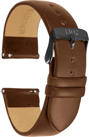 Men's Leather Watch Band with Quick Release Pin - Vegetable Tanned Leather Watch Band Strap - Easy to Switch, tender pile superficial satire summertime precarious No Tools Needed, Italian Leather Watch Band 20mm, 22mm 