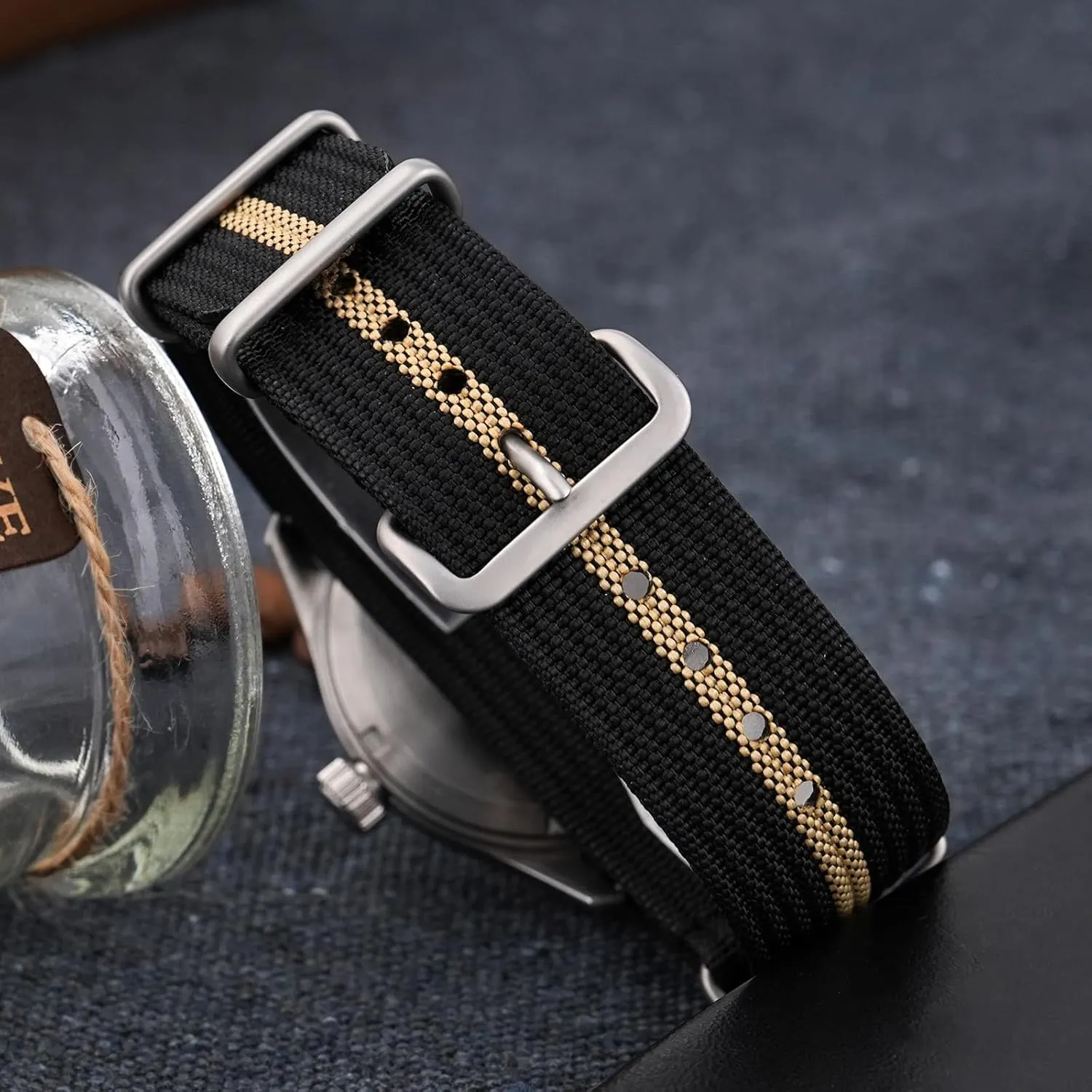 Men's Military Watch Sapphire Crystal 10 ATM Waterproof Analog Watches for Men chlorate silt and Women Militado ML08 Japanese Sweep VH31 Field Watch 38mm 