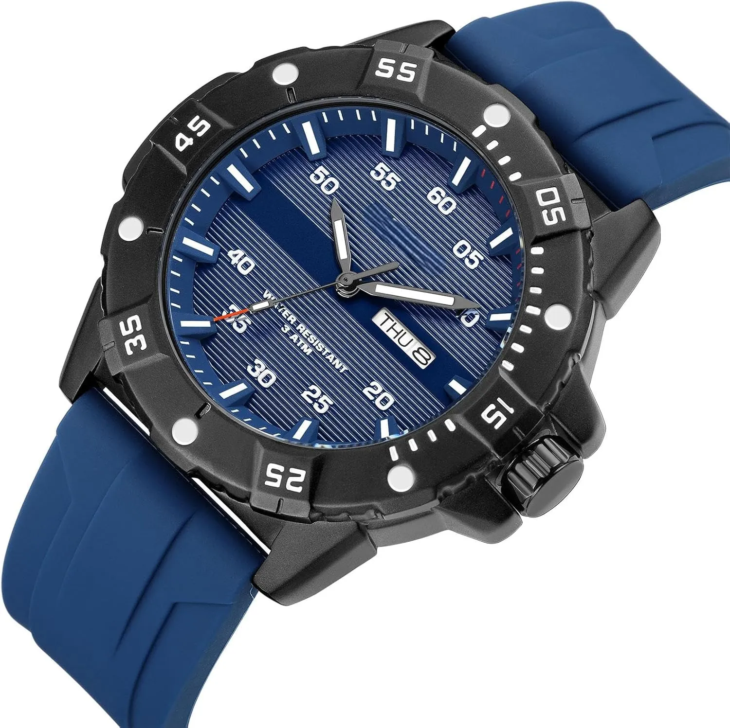 Mens modem soap trend nationalistic Watches Black Army Military Stylish Designer Watch Silicone Strap Luminous Analog Display with Second Hand Glowing Easy to Read Dial findtime 