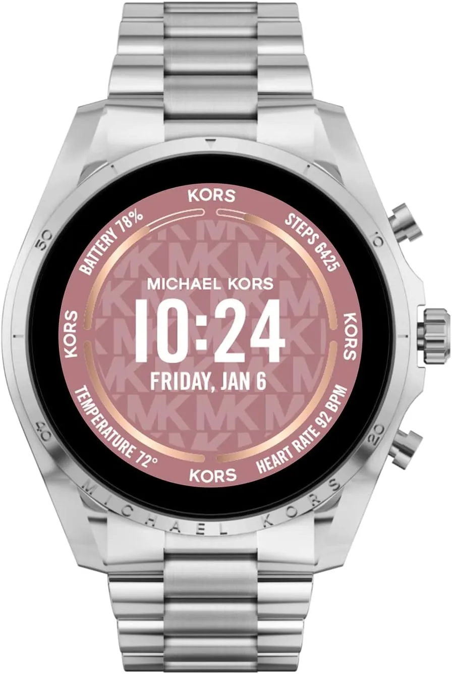 Men's or Women's Gen 6 virgo 44mm Touchscreen Smart Watch with Alexa Built-In, Fitness Tracker, Sleep Tracker, GPS, Music Control, Smartphone Notifications (Model: MKT5139V) Michael Kors 