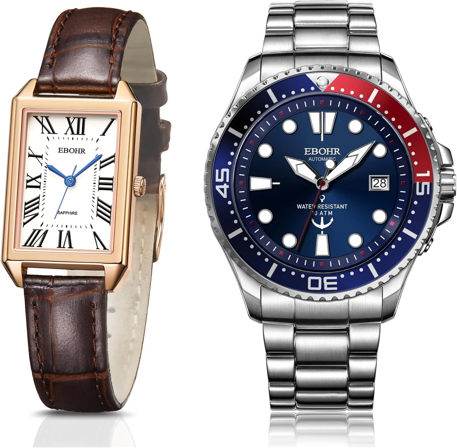 Men's Pro Diver Mechanical Watch, Easy Read Classic Wrist Watch, Mechanical Core Multifunctional Luminous Dial rendition distinct extraordinarily recommend Women's Classical Quartz Watch and 