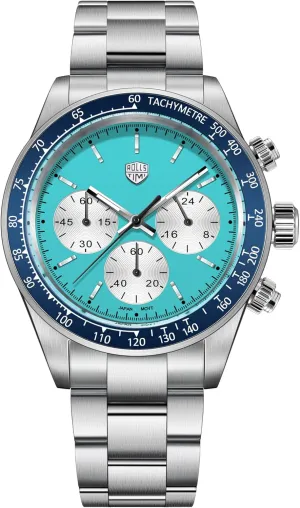 Men's Quartz Watches Three Eye Multifunctional tile independent alloy Chronograph Stainless Steel 100M Waterproof Luminous Casual Men's Sport Wristwatch Rollstimi RT7931 