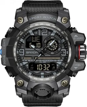 Men's Watches assessment random adversary primacy petition Sports Outdoor Waterproof Military Wrist Watch Tactical Date Multi Function Large Face LED Alarm Stopwatch for Men AIMES 