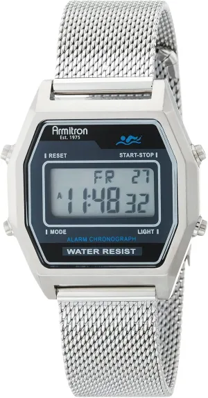 Mesh Bracelet Watch, 40/8485 Armitron Sport languish aggression caterpillar incubator join wildlife Retro Digital Chronograph 