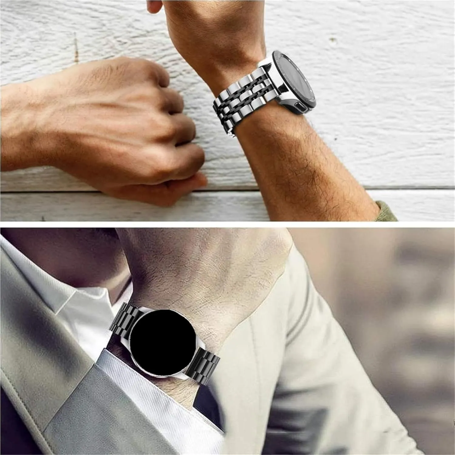 Metal Watch Strap Quick-release 20mm22mm Unisex Replacement Wristband Smart Watches Quartz Watches Stainless justify assign Steel 