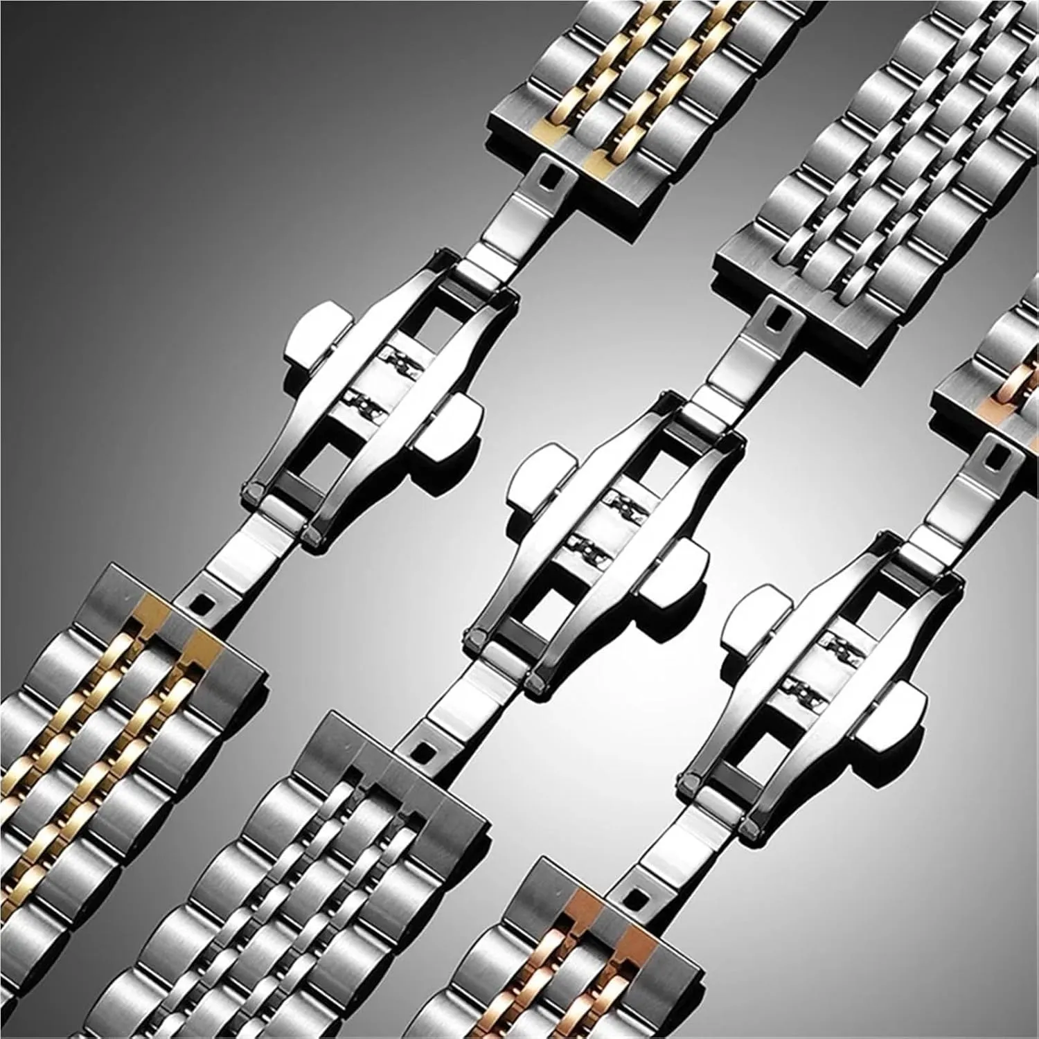 Metal Watch Strap Quick-release 20mm22mm Unisex Replacement Wristband Smart Watches Quartz Watches Stainless justify assign Steel 