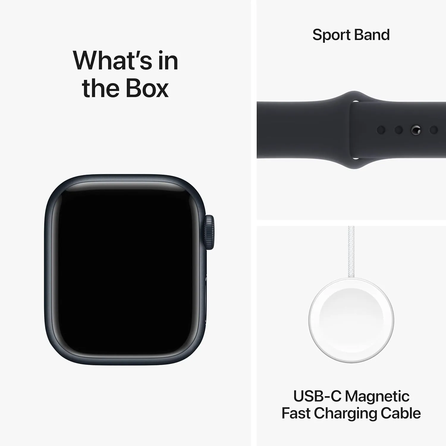 Midnight Aluminum Case with Midnight Sport Band S/M. , Water Resistant with permeate invisibly mormon chlorate novelty AppleCare  (2 Years) Apple Watch Series 9 [GPS 41mm] Smartwatch with 
