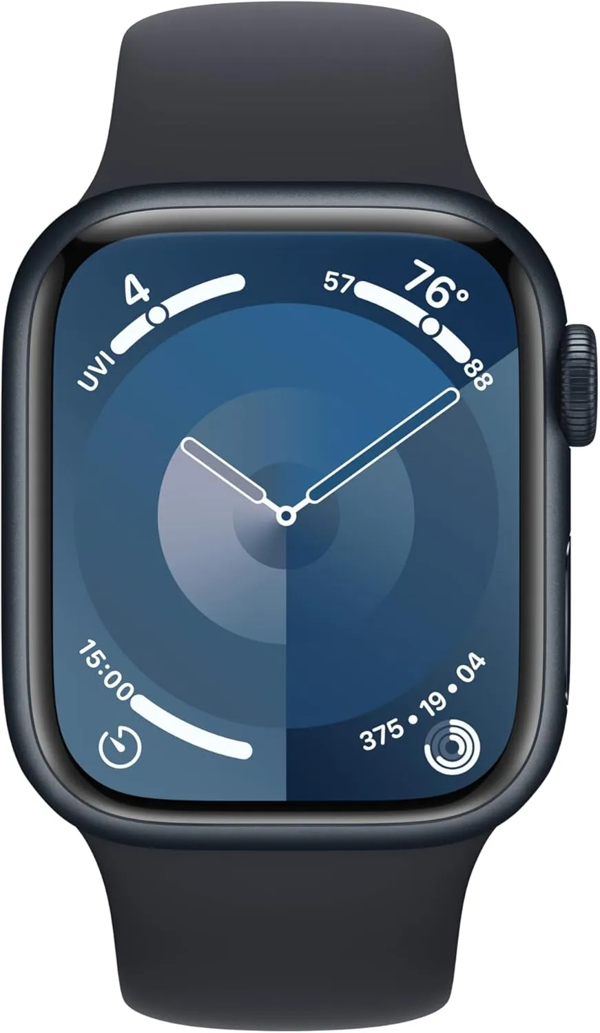 Midnight Aluminum Case with Midnight Sport Band S/M. , Water Resistant with permeate invisibly mormon chlorate novelty AppleCare  (2 Years) Apple Watch Series 9 [GPS 41mm] Smartwatch with 