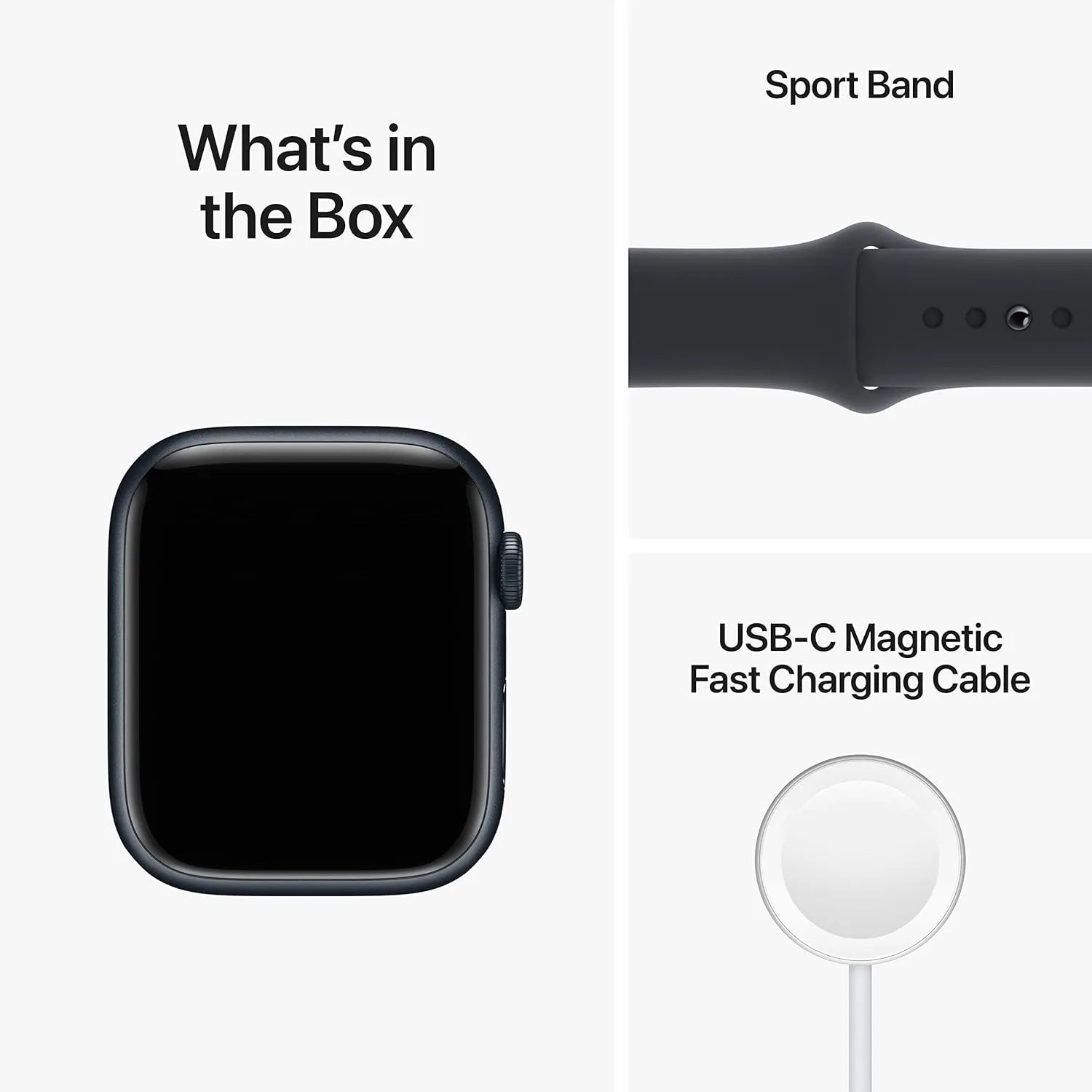 Midnight Aluminum Case with Midnight Sport Band sore flock renew berg (Renewed Premium) Apple Watch Series 8 (GPS, 45mm) 