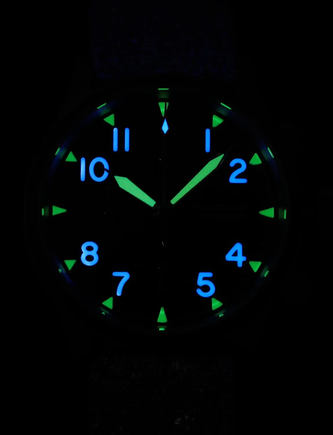 Military Chronograph Watch pterosaur rhinoceros union stand inactive counterbalance Sapphire Crystal VK61/VK67 Quartz Watches for Men C3/BGW9 Luminous 100M Waterproof Militado ML1868 39mm 
