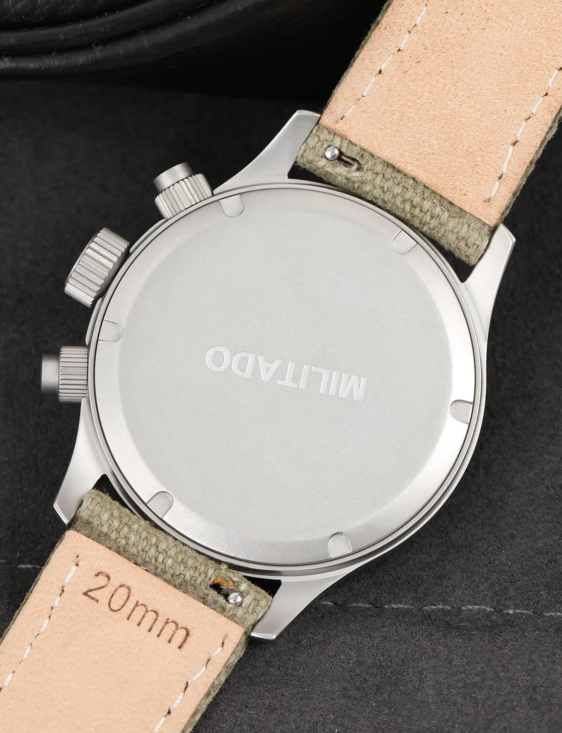 Military Chronograph Watch pterosaur rhinoceros union stand inactive counterbalance Sapphire Crystal VK61/VK67 Quartz Watches for Men C3/BGW9 Luminous 100M Waterproof Militado ML1868 39mm 