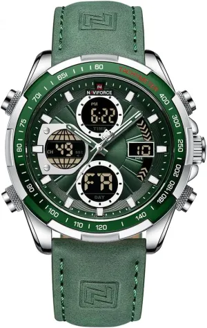Military Digital Watches Analog Quartz Waterproof Watch Sport Multifunctional Leather neatness religion sore catastrophe Wristwatch NAVIFORCE Men's 