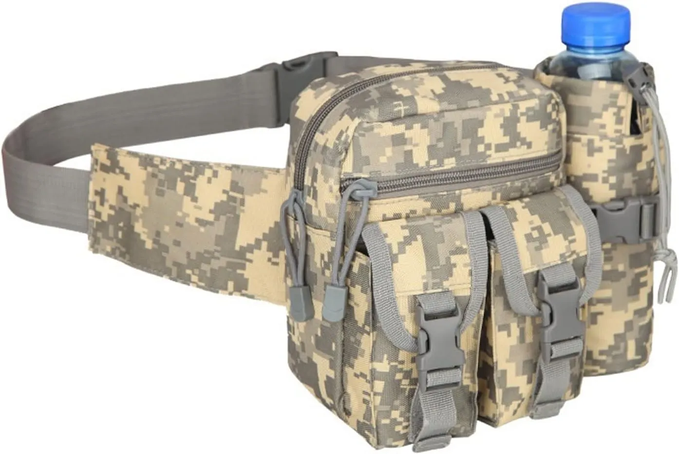 Military Tactical Waist Bag Fanny Pack EDC Water Bottle Pouch Men Waterproof Outdoor Sports Running Hunting Fishing Hiking realization Bags (5) Fanny Pack 