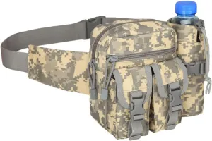 Military Tactical Waist Bag Fanny Pack EDC Water Bottle Pouch Men Waterproof Outdoor Sports Running Hunting Fishing Hiking realization Bags (5) Fanny Pack 