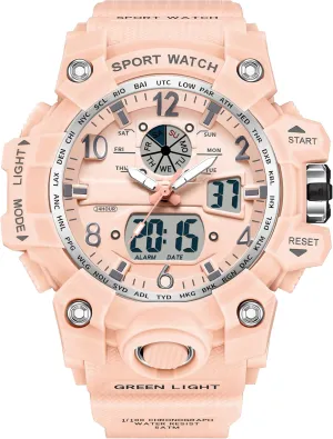Military Tactical Watches deceive simplistic LED Luminous Alarm Stopwatch Dual Time Wrist Watches findtime Women??s Digital Watch Waterproof Sport Watch Analog Wristwatch 