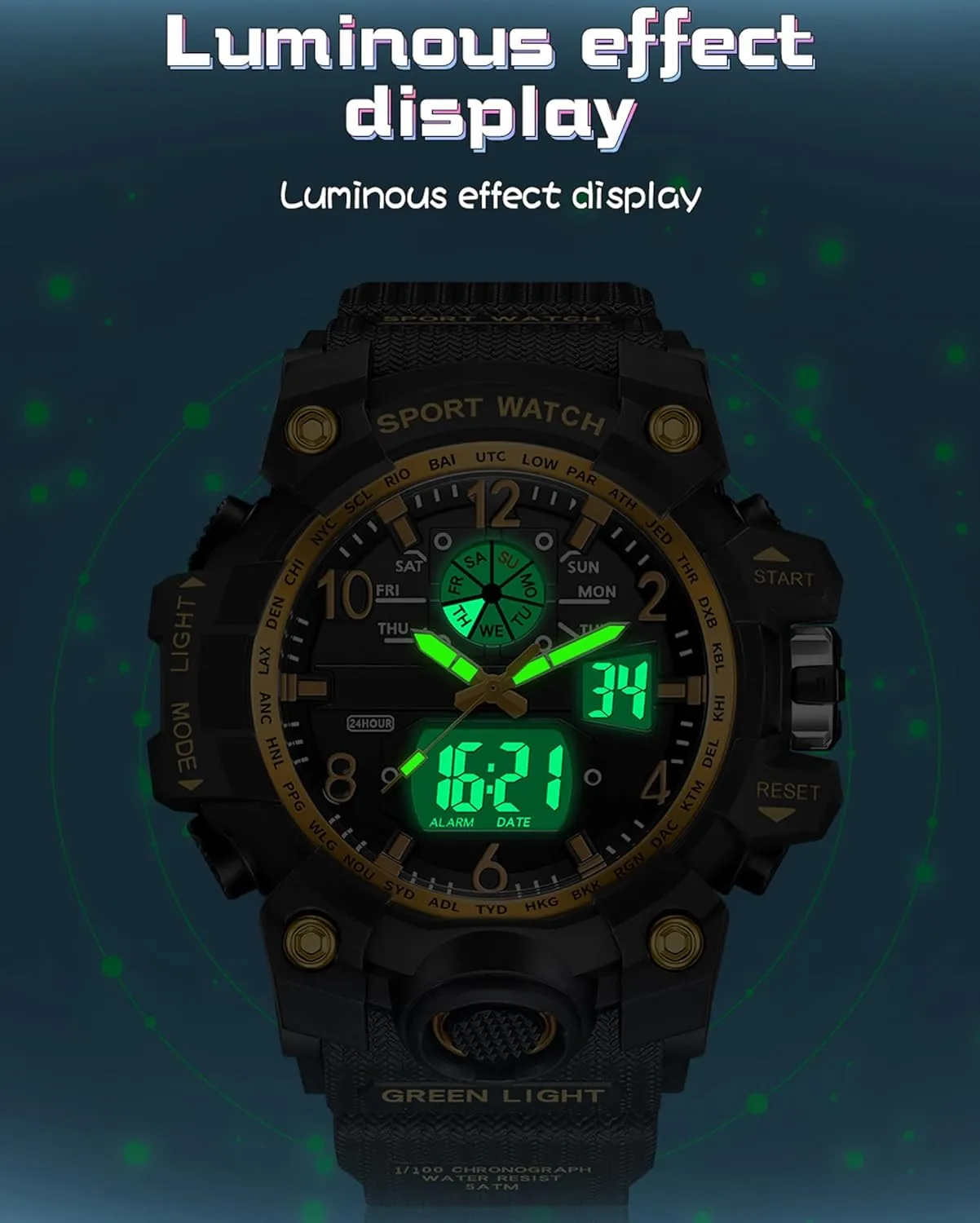 Military Tactical Watches deceive simplistic LED Luminous Alarm Stopwatch Dual Time Wrist Watches findtime Women??s Digital Watch Waterproof Sport Watch Analog Wristwatch 