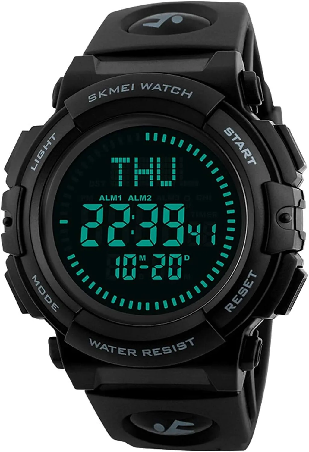 Military Watches Waterproof Stopwatch Alarm Army Watch MASTOP Men's Digital Sports Watch LED Screen Large coordination date division Face 