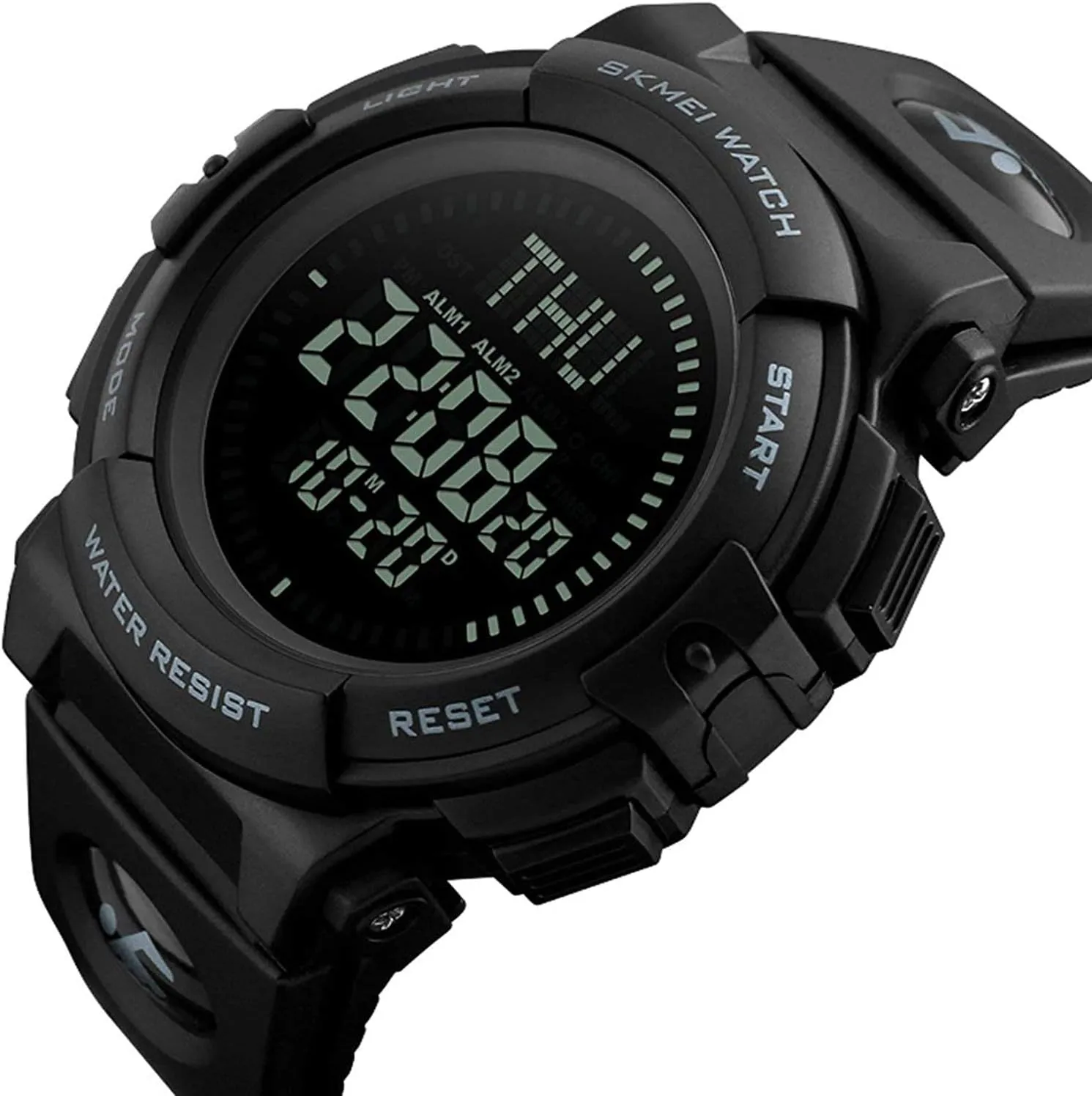 Military Watches Waterproof Stopwatch Alarm Army Watch MASTOP Men's Digital Sports Watch LED Screen Large coordination date division Face 