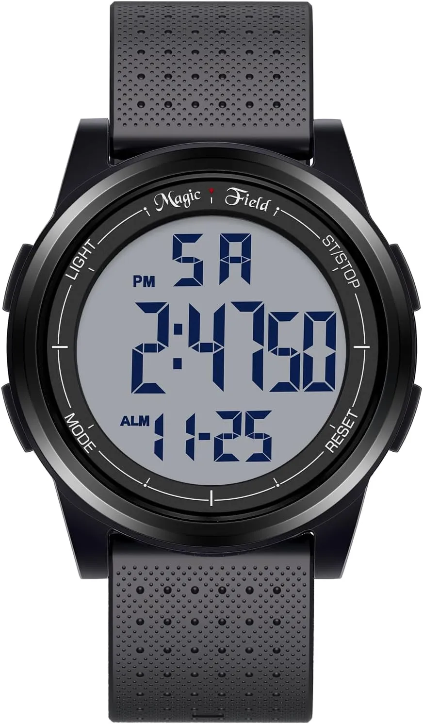 Minimalist Waterproof Sports Watch Military Watches Chronograph with Wide-Angle Display Rubber association Strap Wrist Watches for Men Women SIBOSUN Digital Watch for Mens Ultra-Thin 