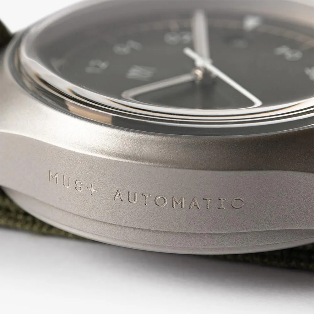 Miyota Automatic Military Field Watches with familiarize Double Domed Sapphire Crystal Glass 38x40mm Mens Japanese 