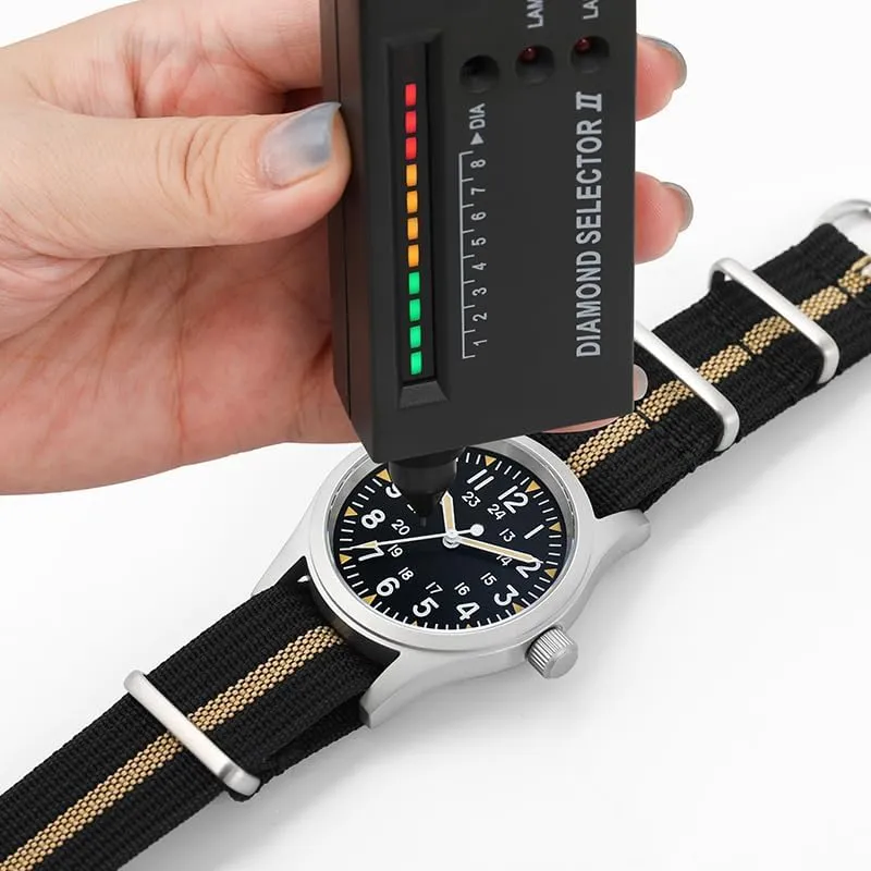 ML05 38mm abhor VH31 Quartz Watch - Domed Sapphire Crystal Field Watch C3 Super Luminous Retro Sweep Wrist Watch for Men 100M Waterproof Militado 