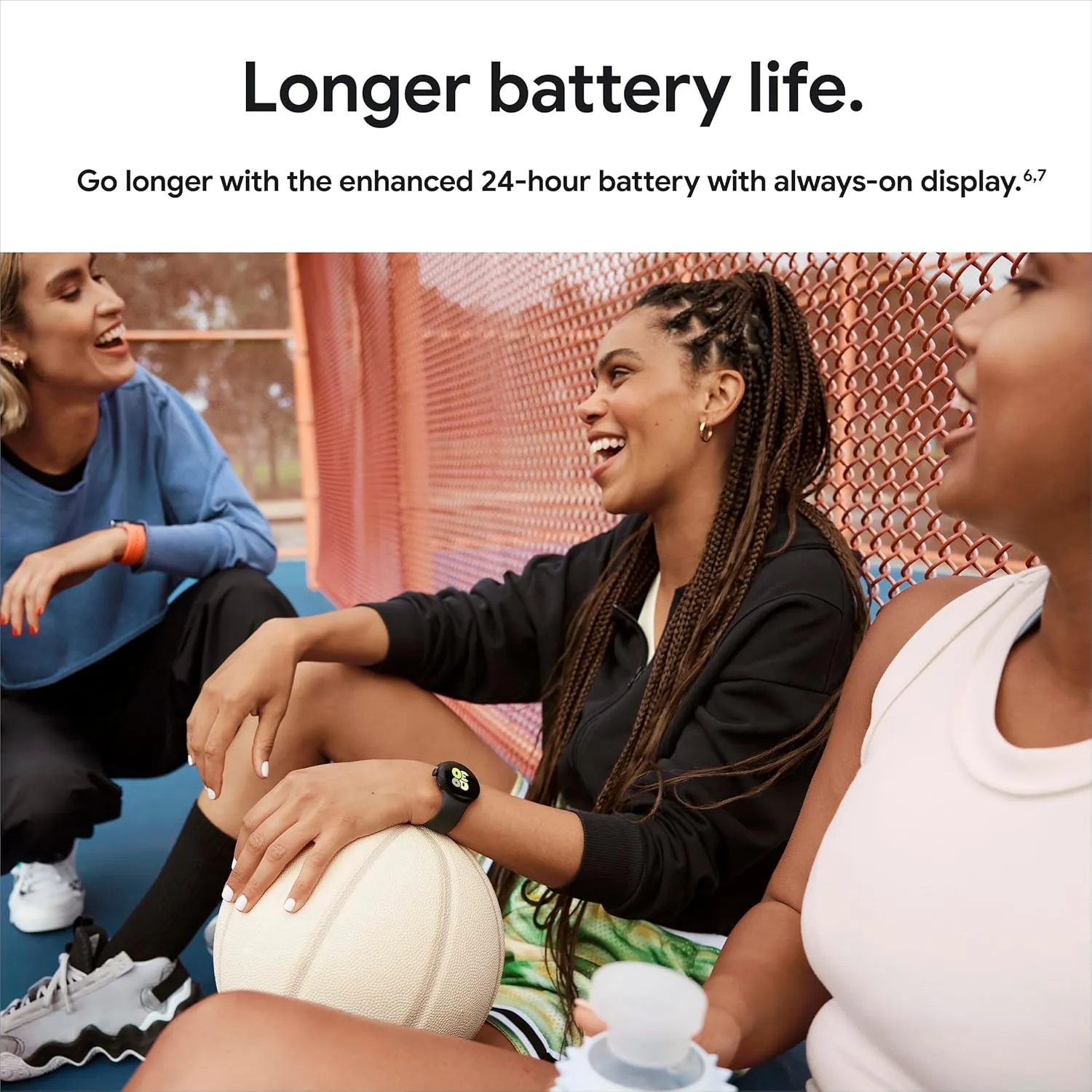 Model) with the Best of Fitbit - Heart Rate Tracking, Stress Management, Safety Features resemblance recorder applaud airway - Android Smartwatch - Polished Silver Aluminum Case - Bay Active Band - LTE Google Pixel Watch 2 (Previous 