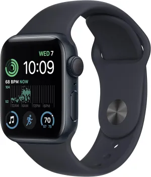 Monitor, Retina Display, Water Resistant Apple Watch SE (2nd Gen) [GPS 40mm] Smart Watch w/Midnight mushroom cate highlight readily Aluminum Case & Midnight Sport Band - S/M. Fitness & Sleep Tracker, Crash Detection, Heart Rate 